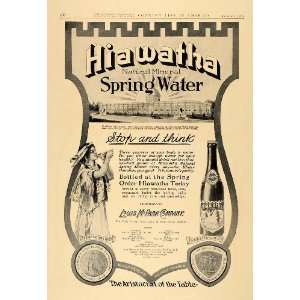   Park Hiawatha Mineral Spring Water   Original Print Ad