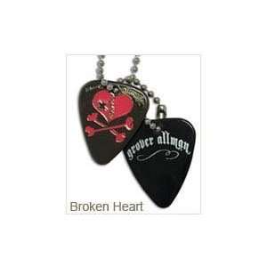  Broken Heart Pick Necklace Musical Instruments
