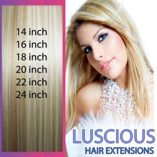 Clip in Hair Extensions   Full Head Remy Human hair  