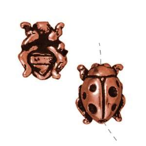   Plated Lead Free Pewter Ladybug Beads 10mm (2) Arts, Crafts & Sewing