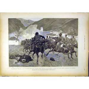 War Balkans Cavalry Volunteers Pirot Arsenal Print 1885  