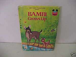 1979 Walt Disney Presents Bambi Grows Up Childrens Book  