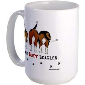  Nothin Butt Beagles Funny Large Mug by CafePress 