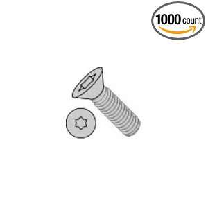 Torx Flat Machine Screw Fully Threaded Zinc 5/16 18 X 1 1/2 (Pack of 