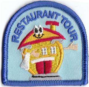 girl/boy RESTAURANT TOUR Patches Crests SCOUTS/GUIDES  