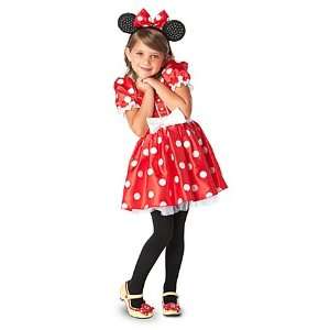 Disney Store Classic Red Minnie Mouse Costume for Girls   Size XS [ 4 