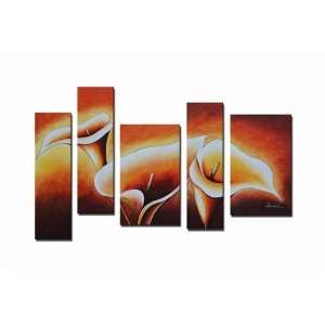  Golden Lillies Painted Canvas Art Oil Painting: Everything 