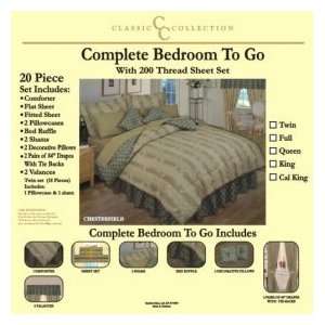 20pc Bedroom Set   Full Chesterfield