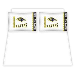    NFL Baltimore Ravens Micro Fiber Bed Sheets: Home & Kitchen
