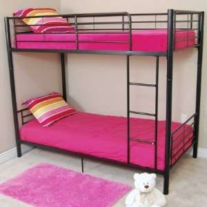   : Sunset Twin/Twin Bunk Bed   Black by Walker Edison: Home & Kitchen