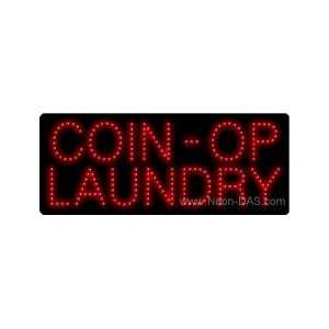  Coin Op Laundry Outdoor LED Sign 13 x 32: Home Improvement