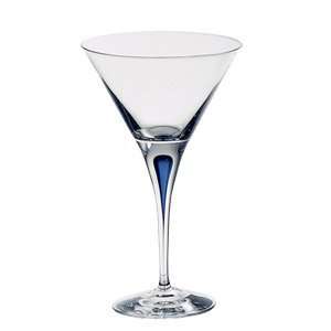  Intermezzo Blue Martini Glass Single: Kitchen & Dining