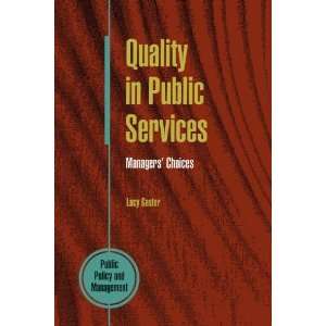   Quality In Public Services (Concilium) [Paperback] Lucy Gaster Books