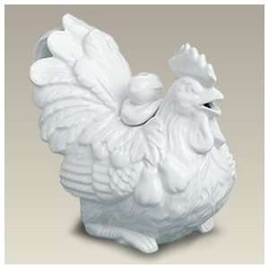  Porcelain Rooster Teapot   7  Tall: Kitchen & Dining