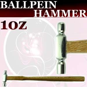 3pc Mazbot Ball Peen Pein Jewelry Hammer Wooden Handle  