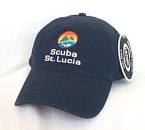 SCUBA ST. LUCIA* Diving Caribbean Island Ball cap hat  