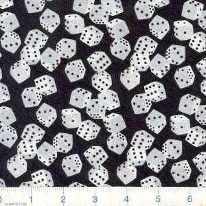  45 Wide Casino Rolling Dice Fabric By The Yard: Arts 