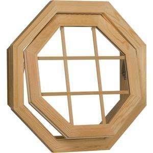  Wood Octagon Vent Window
