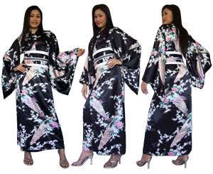 japanese yukata kimono obi cosplay robe geisha dress  