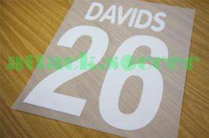 DAVIDS #26 00/01 Juventus Home Name No Printing 1 Layer  