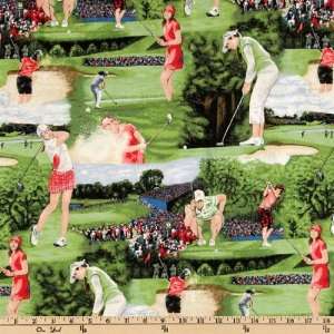   Womens Golf Scenic Grass Fabric By The Yard Arts, Crafts & Sewing