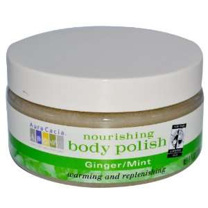   Mint, Nourishing Body Polish, Fair Trade Certified, 8 oz. jar: Beauty