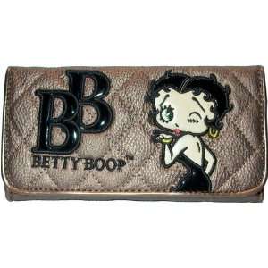  Betty Boop Quilted Stitch Wallet Checkbook Bag Purse 