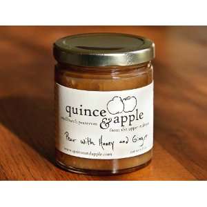 Gourmet Pear with Honey and Ginger Preserves   Set of 2  