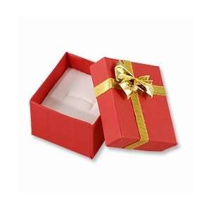  Bow Tie Ring Box   Red: Jewelry