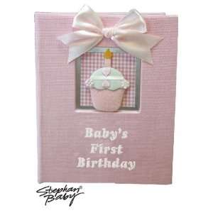  Pink Cupcake Babys First Birthday Brag Book Photo Album 