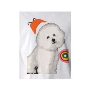  Bichon Frise Dog Pop Art T shirt (Mens Medium 