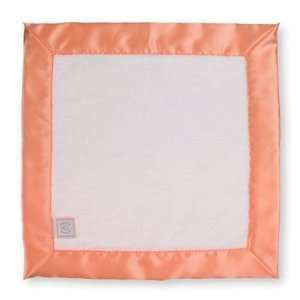   Baby Lovie Security Blanket   Orange Satin with White Fuzzy: Baby