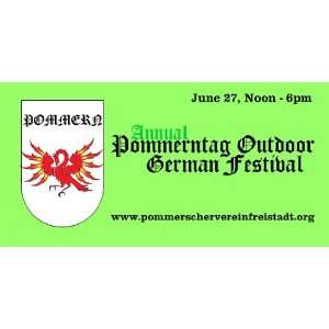   Banner   Annual Pommerntag Outdoor German Festival 