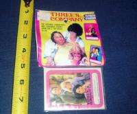   TELEVSION SERIES STICKER CARD *THREES COMPANY* SEALED PACKAGE MINT