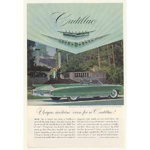  1960 Green Cadillac Eldorado Convertible Emeralds Print Ad 