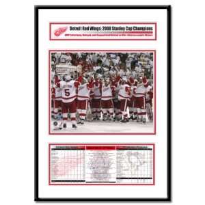 Detroit Red Wings2008 Stanley Cup Champions FrameNicklas 