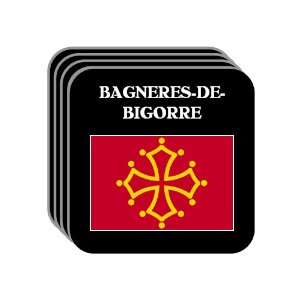 Midi Pyrenees   BAGNERES DE BIGORRE Set of 4 Mini Mousepad Coasters