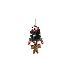  Panda Candy Cane Christmas Ornament: Home & Kitchen