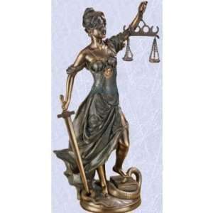 Goddess themis statue greek justice roman sculpture New Regular Size 