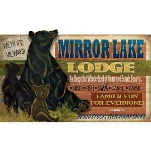  Black Bear Lodge Sign