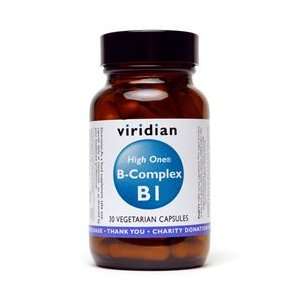  Viridian HIGH ONE Vitamin B1 with B Complex 90 Veg Caps 