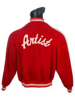 Vintage Baseball Jacket Artist On Back Deerfoot Sportswear 