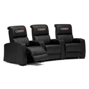   : Clemson Tigers Leather Theater Seating/Chair 3pc: Sports & Outdoors