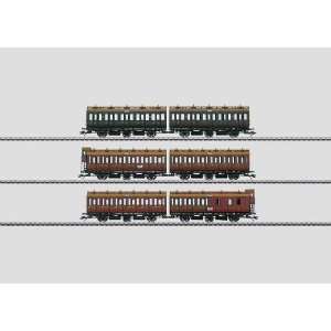  2012 Set with 3 Pairs of KPEV Compartment Cars (HO Scale 