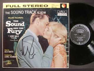 SOUND & FURY Alex North DECCA STEREO LP Autographed LP  