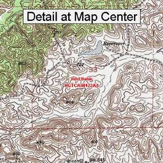  USGS Topographic Quadrangle Map   Red Bank, California 