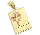 14k yellow rose gold jesus cross crucifix plate pendant buy