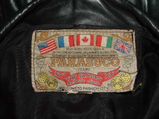 Parasuco Santana rocker black Leather biker jacket  