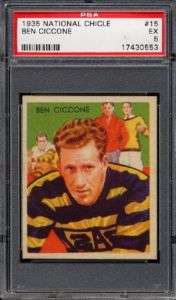 1935 National Chicle FB #15 Ben Ciccone PSA 5 (LOOKS NICER 