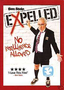 EXPELLED No Intelligence Allowed NEW DVD Ben Stein  
